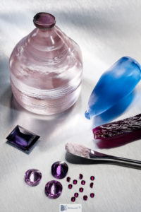 Synthetic sapphires made by Verneuil process with high purity alumina
