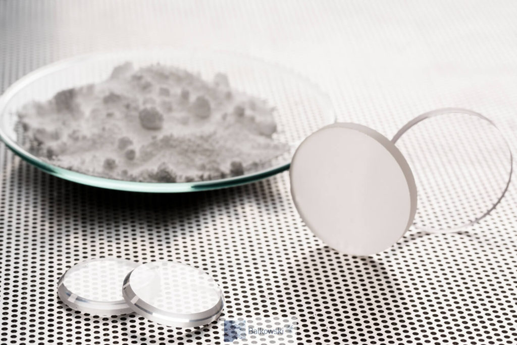 Polished and unpolished sapphire for watch made with high purity alumina