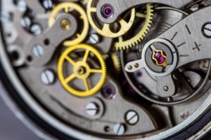 Watch mechanism synthetic sapphire made with high purity alumina