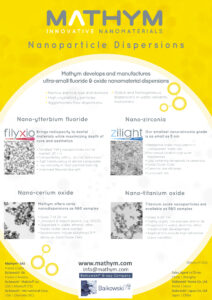 Nano-dispersions product such as Nano-ytterbium fluoride, Nano-zirconia, Nano-cerium oxide, Nano-titanium oxide