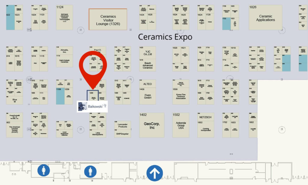 Ceramics Expo 2023, Detroit, Michigan Booth 1208 Baikowski®